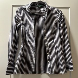 United Colors of Benetton striped button down shirt